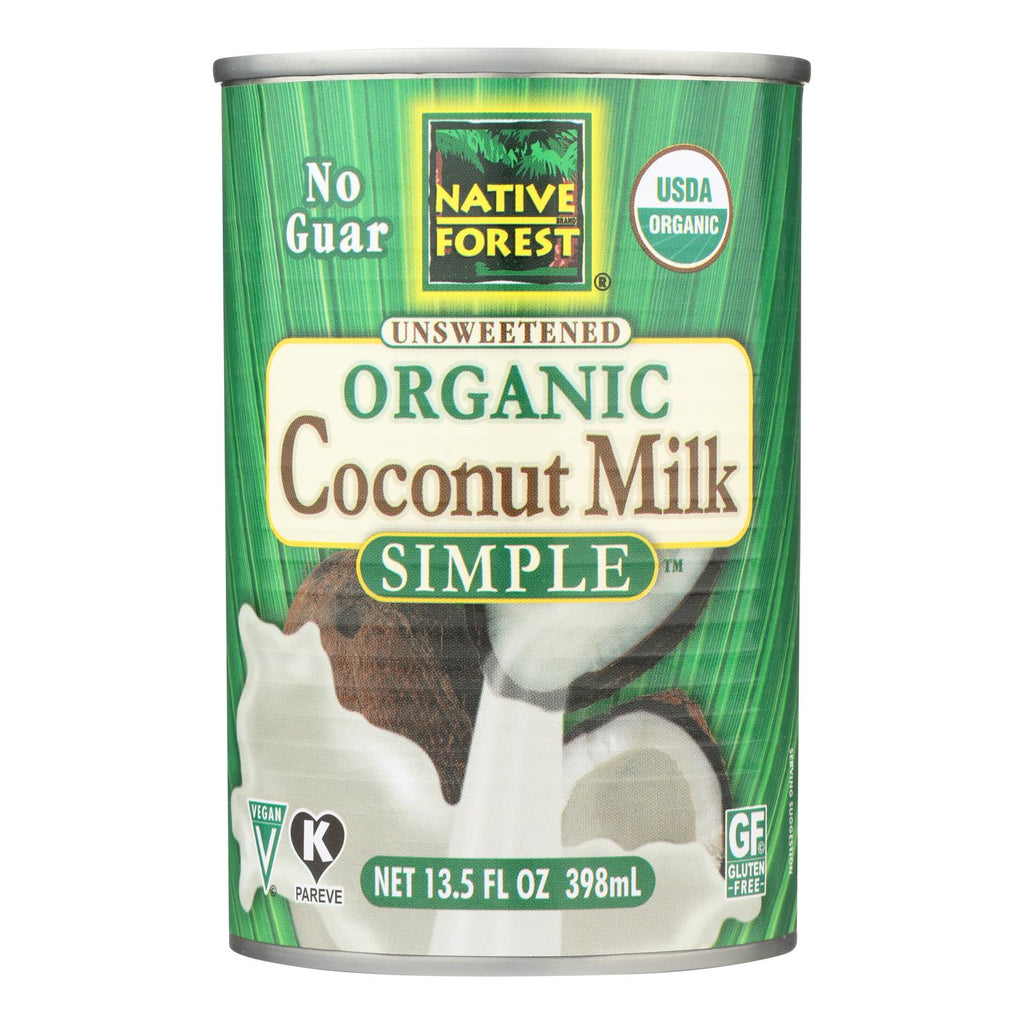Native Forest Organic Coconut Milk - Pure And Simple - Case Of 12 - 13.5 Fl Oz - Lakehouse Foods