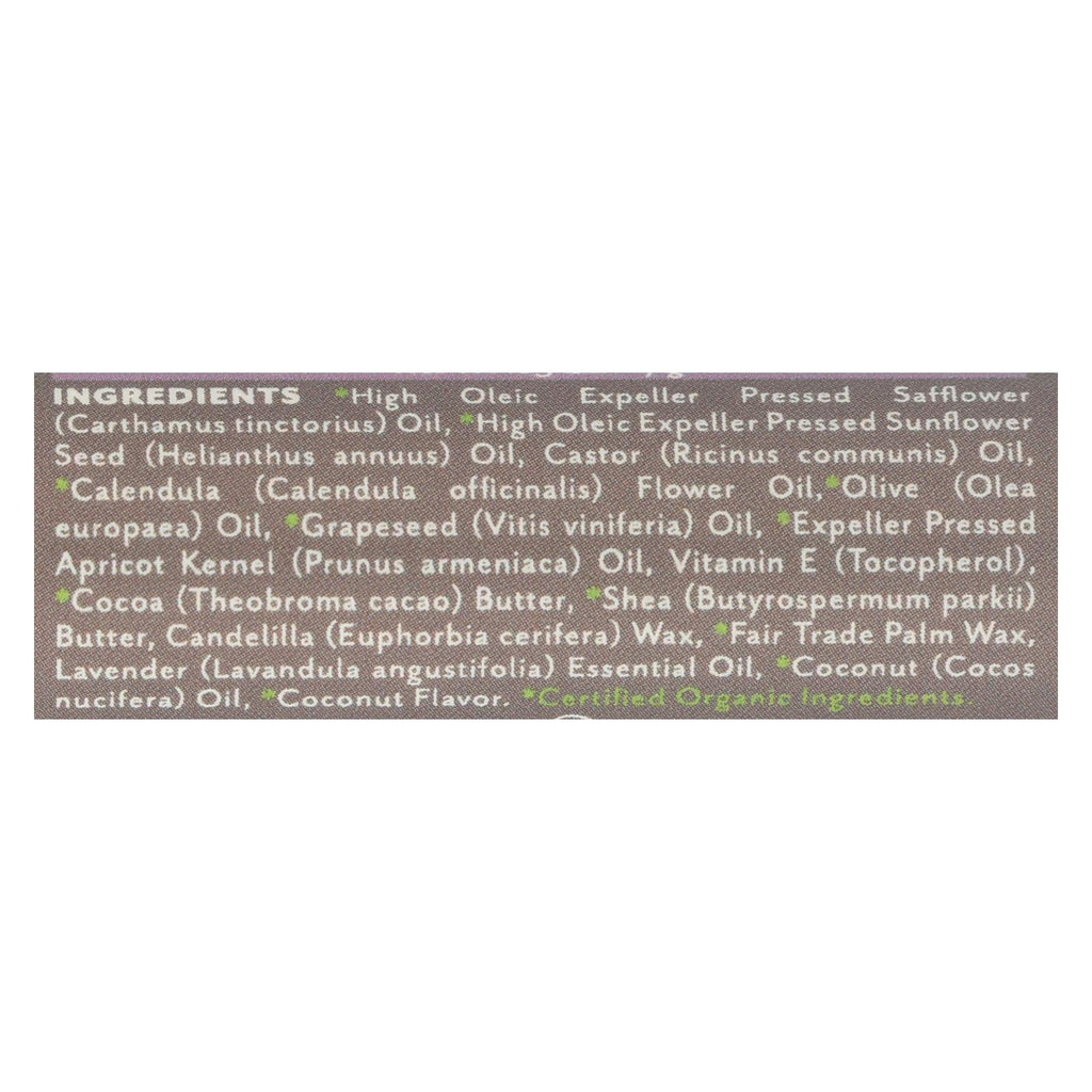Soothing Touch Lavender Coconut Vegan Lip Balm  - Case Of 12 - .25 Oz - Lakehouse Foods