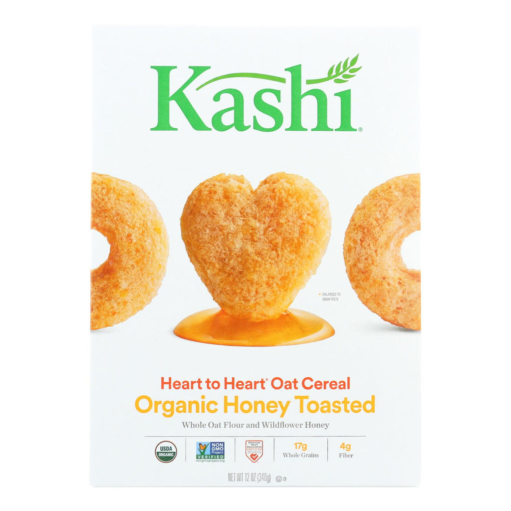 Kashi Cereal - Oat - Heart To Heart - Honey Toasted - 12 Oz - Case Of 12 - Lakehouse Foods