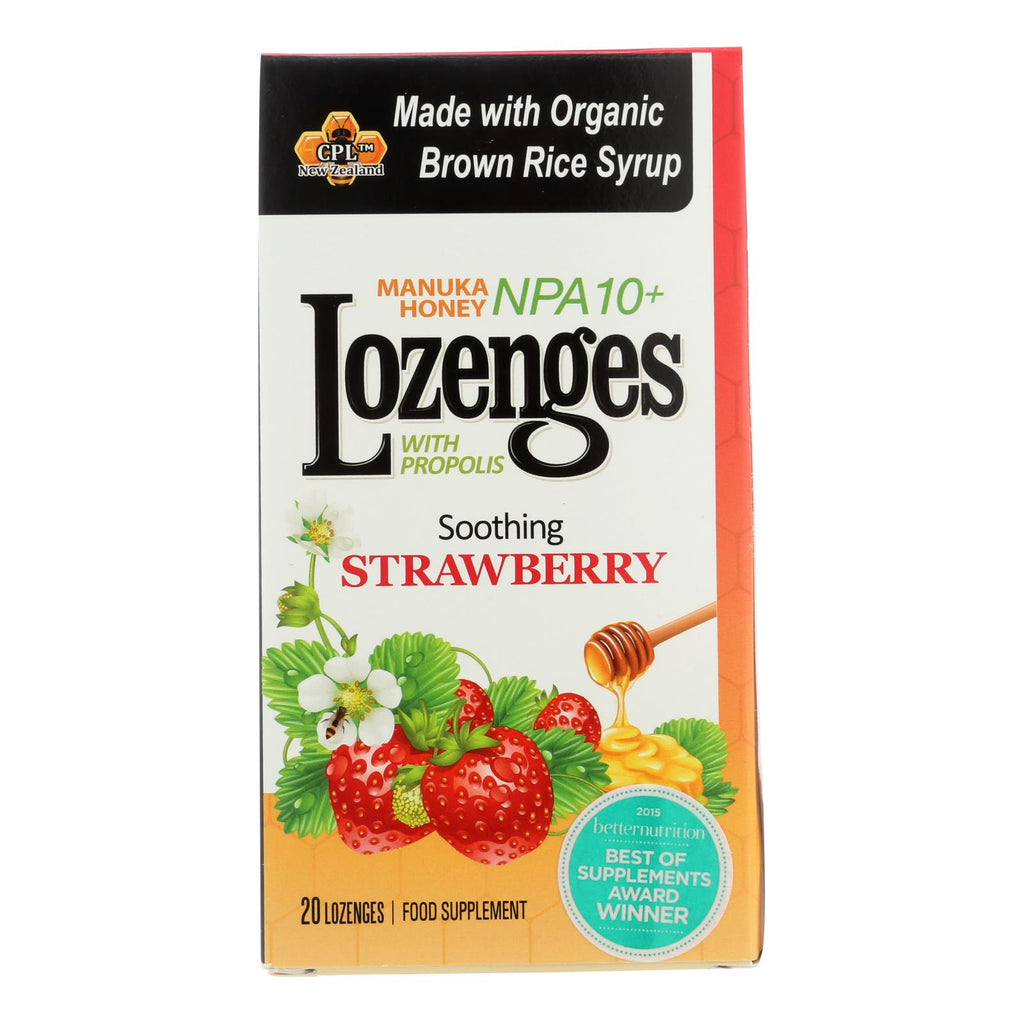Pacific Resources International Manuka Honey Lozenges, Soothing Strawberry  - 1 Each - 20 Ct - Lakehouse Foods