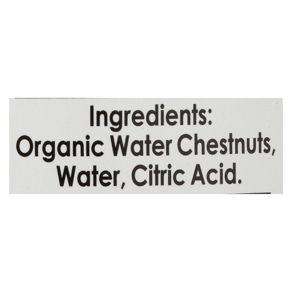 Native Forest Organic Sliced Water Chestnuts - Case Of 6 - 8 Oz - Lakehouse Foods