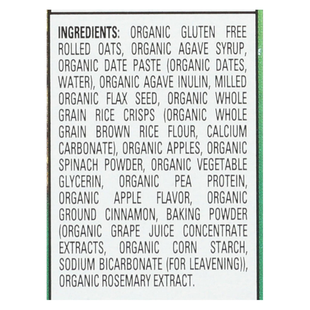 Happy Tot Soft Baked Oat Bar Organic Apples & Spinach  - Case Of 6 - 5-.88oz - Lakehouse Foods