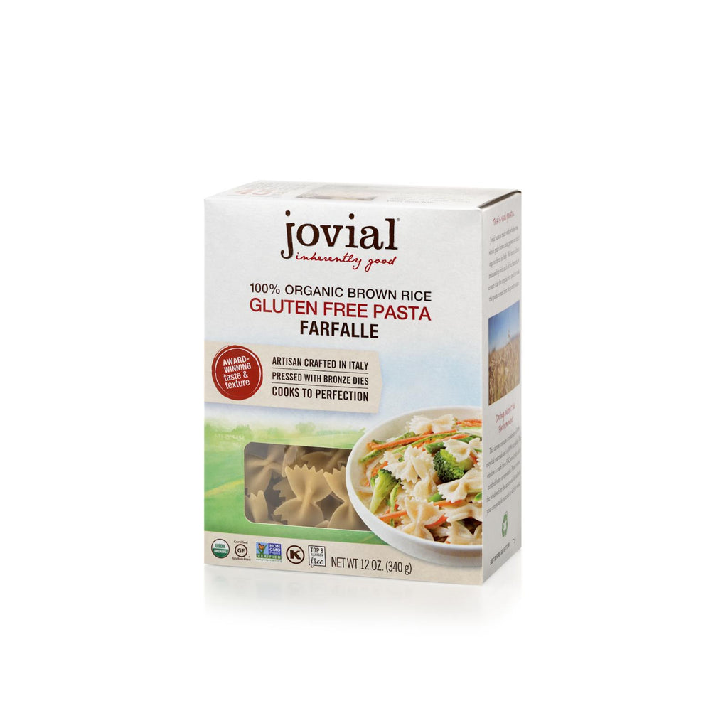 Jovial - Gluten Free Brown Rice Pasta - Farfalle - Case Of 12 - 12 Oz. - Lakehouse Foods