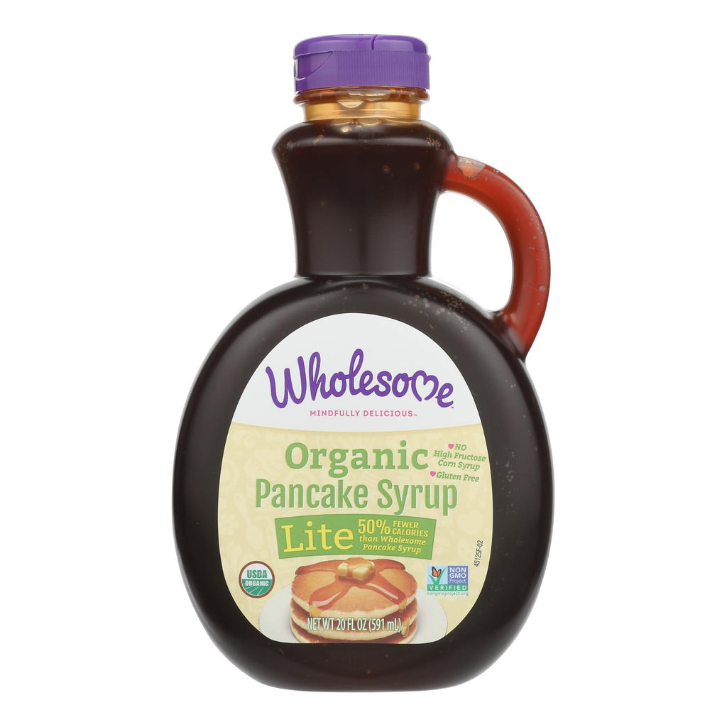 Wholesome Sweeteners Organic Syrup - Pancake Lite - Case Of 6 - 20 Fl Oz - Lakehouse Foods