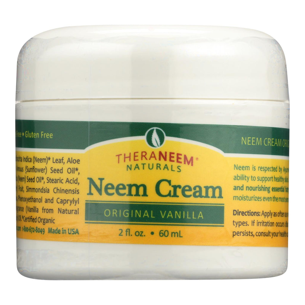 Theraneem Naturals Original Vanilla Neem Cream  - 1 Each - 2 Fz - Lakehouse Foods
