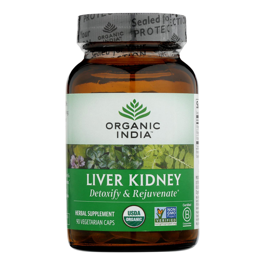 Organic India Usa Whole Herb Supplement, Liver Kidney  - 1 Each - 90 Vcap - Lakehouse Foods