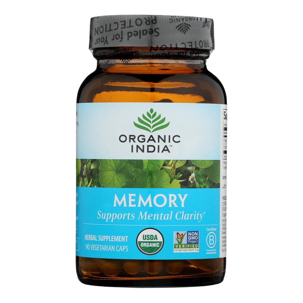 Organic India Memory Supplement, Mental Clarity  - 1 Each - 90 Vcap - Lakehouse Foods