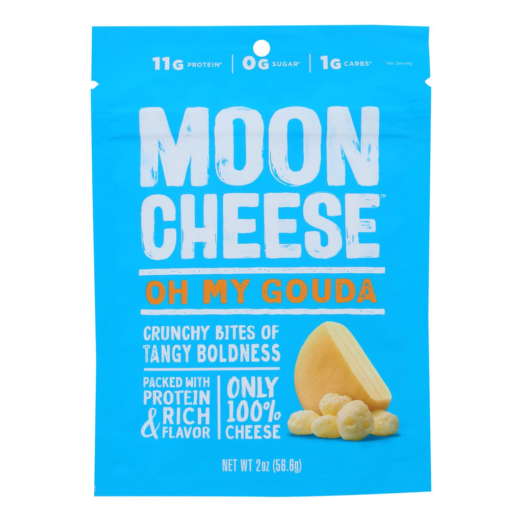 Moon Cheese Gouda Dehydrated Cheese Snack  - Case Of 12 - 2 Oz - Lakehouse Foods