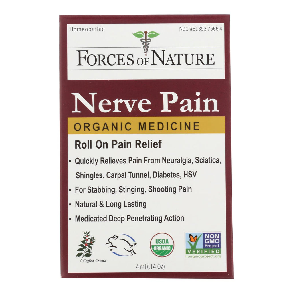 Forces Of Nature Nerve Pain Management Rollerball Activator Topical Medicine  - 1 Each - 4 Ml - Lakehouse Foods