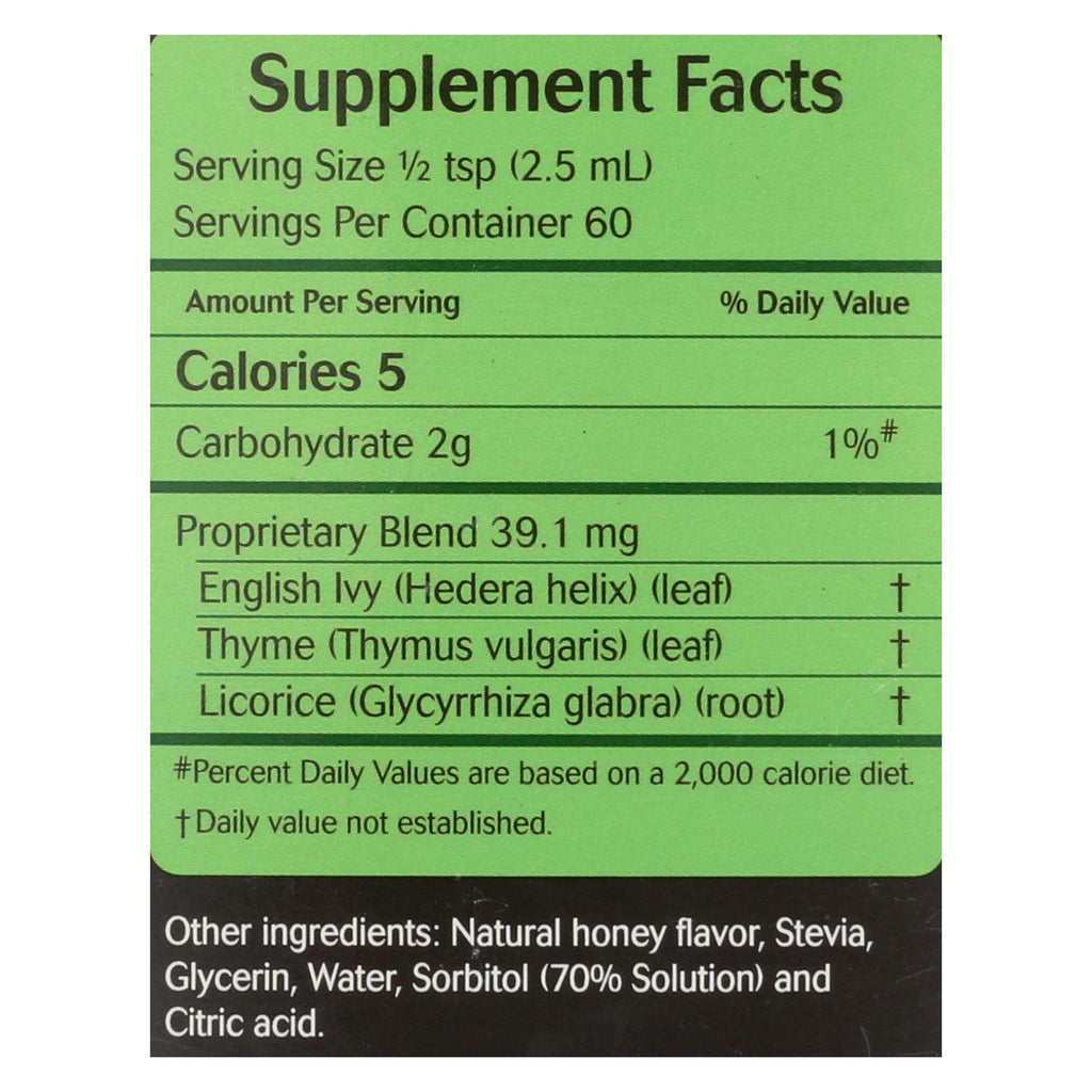 Herbion Naturals Sugar Free Ivy Leaf Syrup With Thyme Dietary Supplement  - 1 Each - 5 Oz - Lakehouse Foods