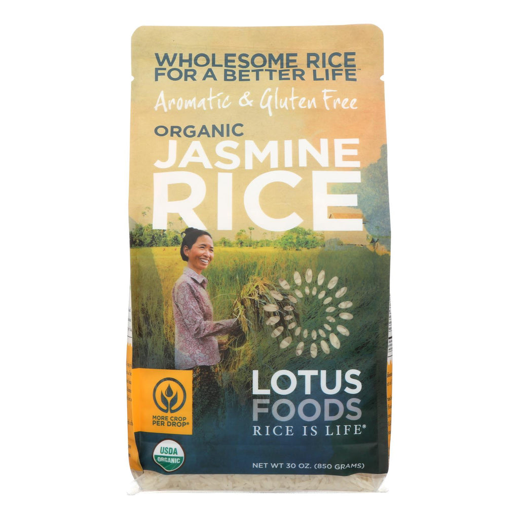 Lotus Foods Organic - Rice - White - Jasmine - Case Of 6 - 30 Oz - Lakehouse Foods