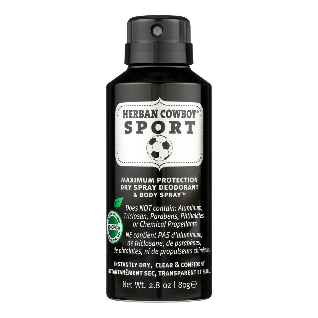 Herban Cowboy - Spray Dry Sport - 1 Each - 2.8 Oz - Lakehouse Foods