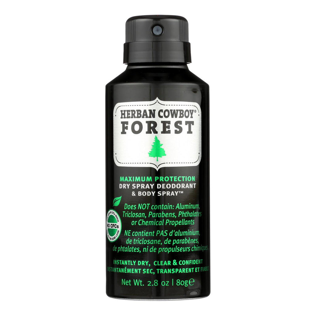 Herban Cowboy - Spray Dry Forest - 1 Each - 2.8 Oz - Lakehouse Foods