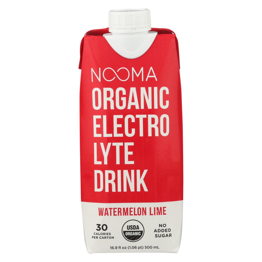 Nooma Electrolite Drink - Organic - Watermelon Lime - Case Of 12 - 16.9 Fl Oz - Lakehouse Foods