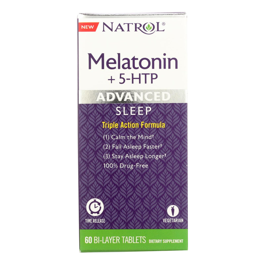Natrol - Melatonin Advance +5 Htp - 1 Each - 60 Tab - Lakehouse Foods
