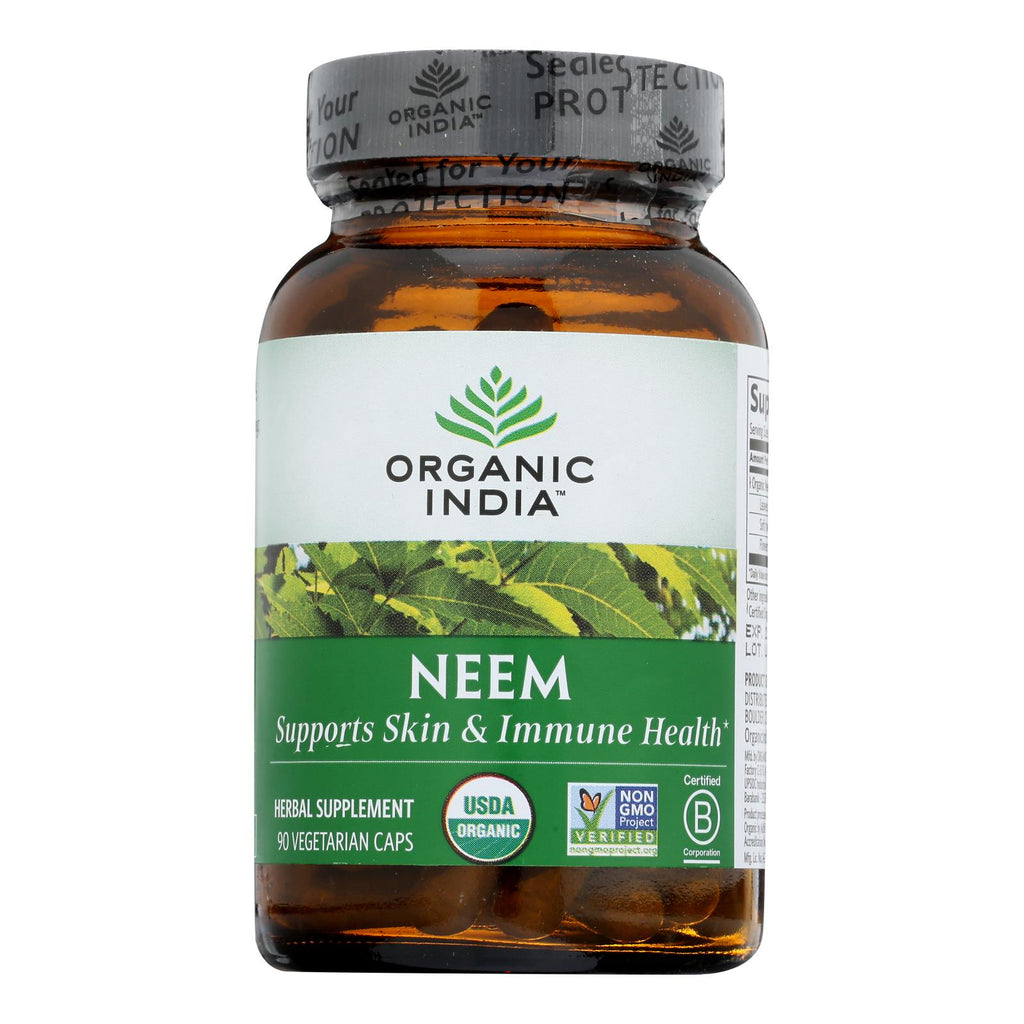 Organic India Usa Whole Herb Supplement, Neem  - 1 Each - 90 Vcap - Lakehouse Foods