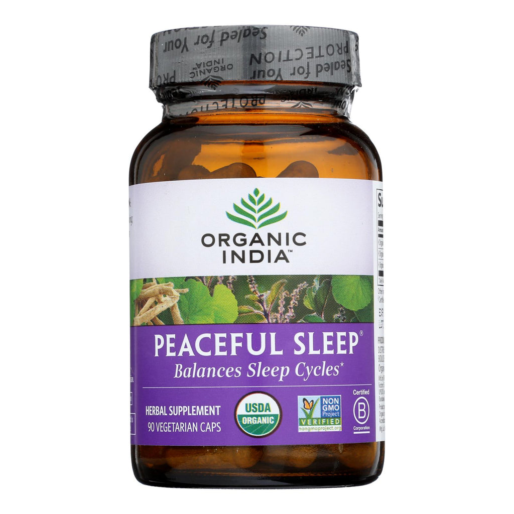 Organic India Whole Herb Supplement, Peaceful Sleep  - 1 Each - 90 Vcap - Lakehouse Foods