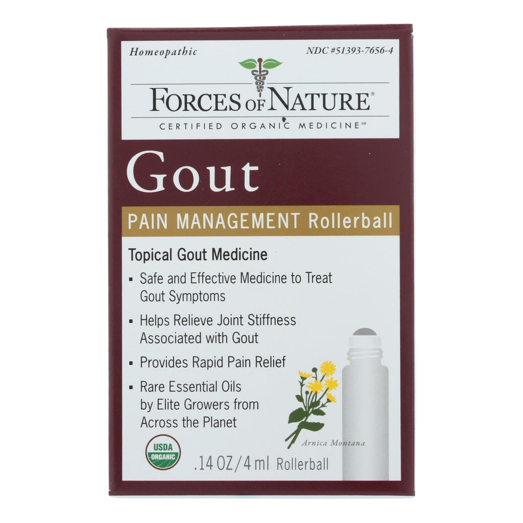 Forces Of Nature - Gout Pain Management - 1 Each - 4 Ml - Lakehouse Foods