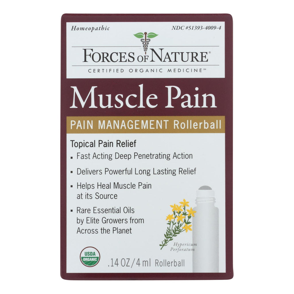 Forces Of Nature - Muscle Pain Management - 1 Each - 4 Ml - Lakehouse Foods