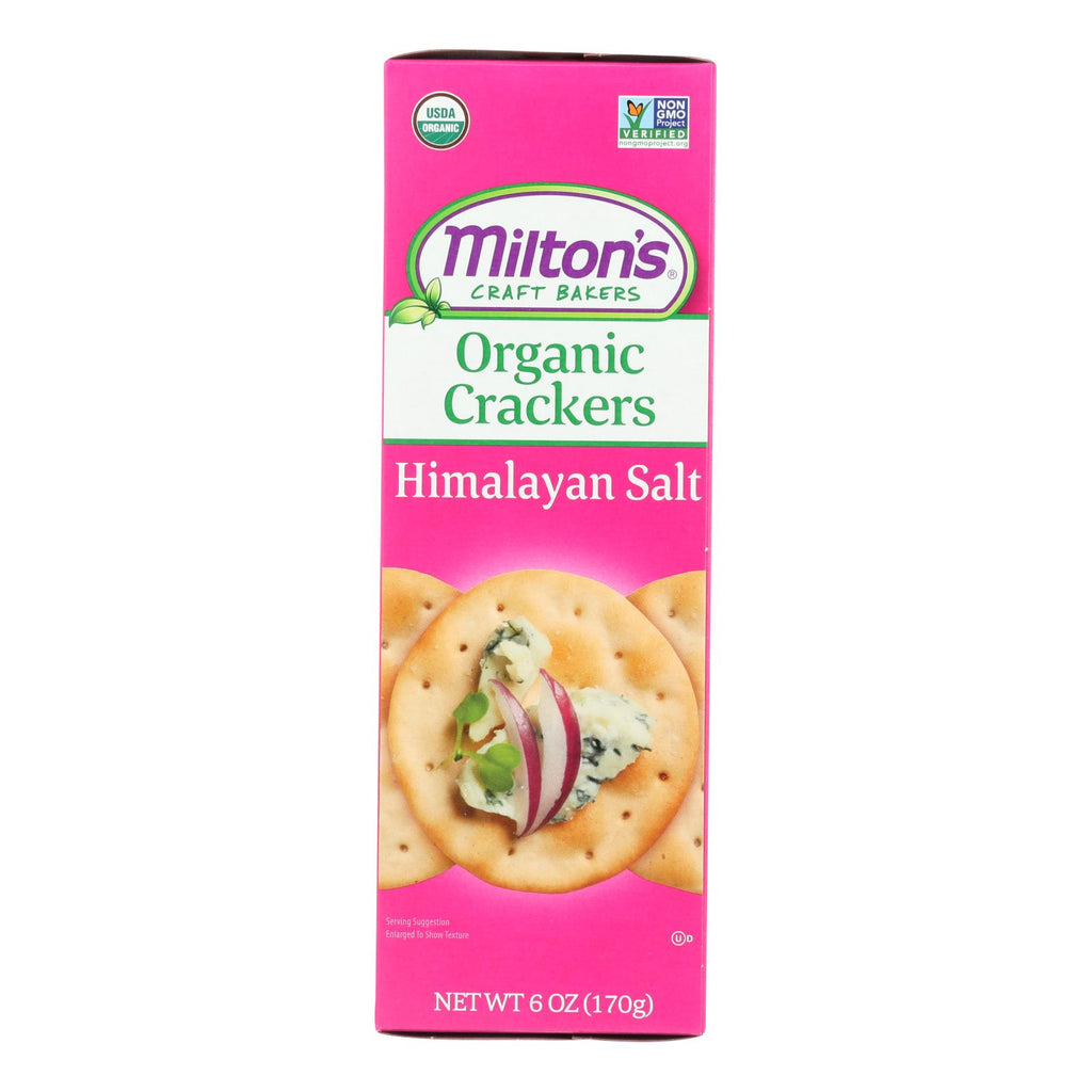 Miltons - Baked Crackers Hm Salt - Case Of 8 - 6 Oz - Lakehouse Foods