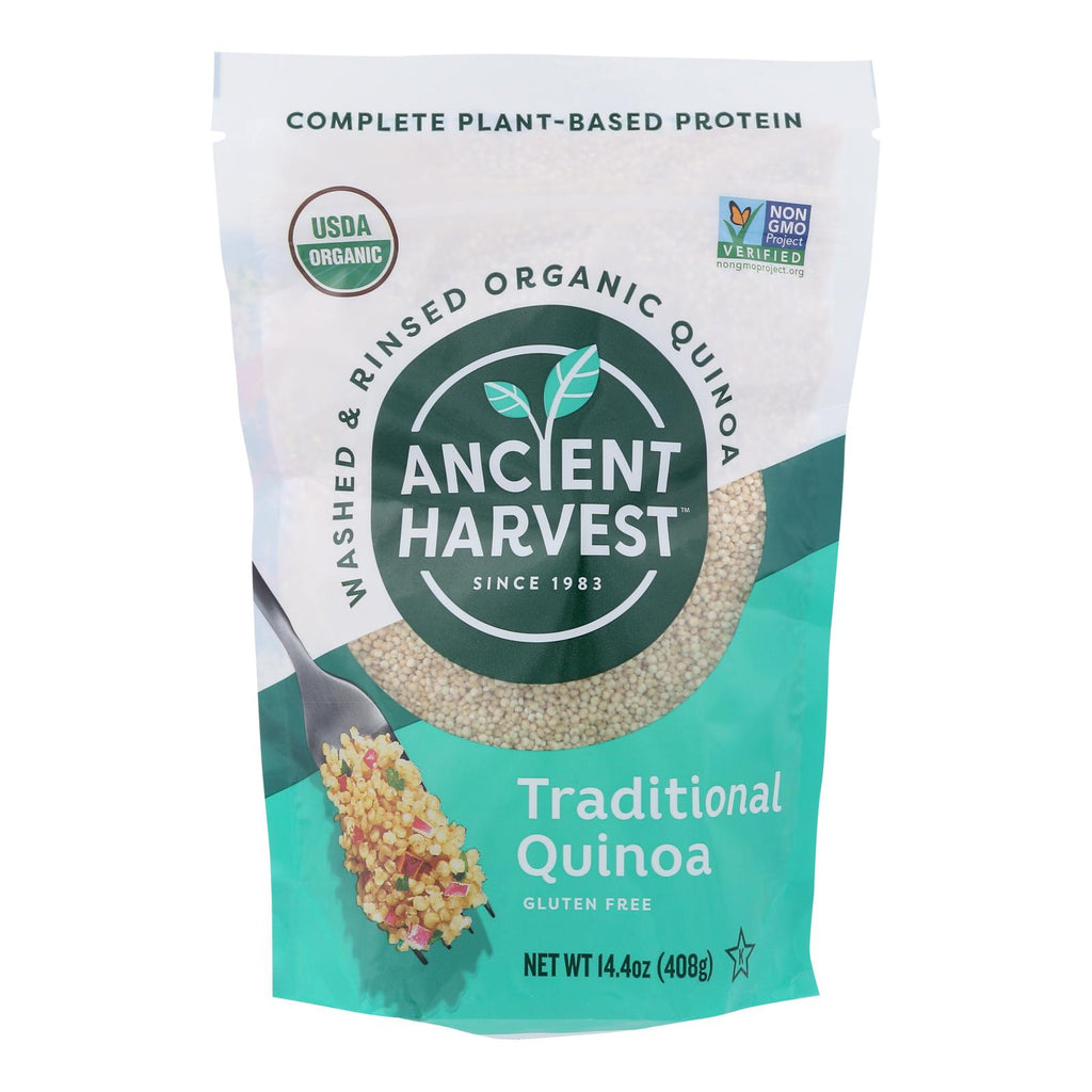 Ancient Harvest Quinoa - Organic - Traditional - Whole Grain - Gluten Free - Case Of 12 - 14.4 Oz - Lakehouse Foods