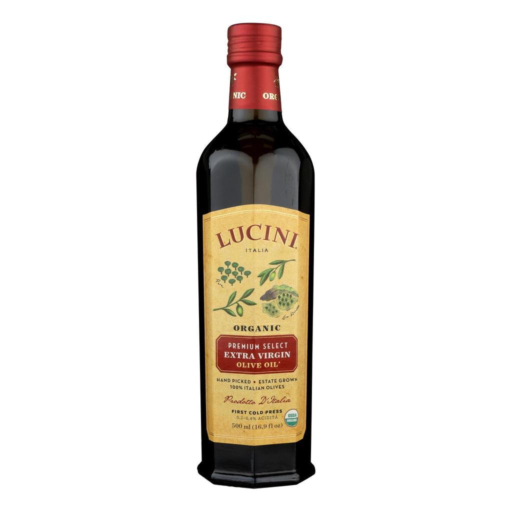 Lucini Italia Olive Oil - Organic - X-virgin - Large - Case Of 6 - 16.9 Fl Oz - Lakehouse Foods