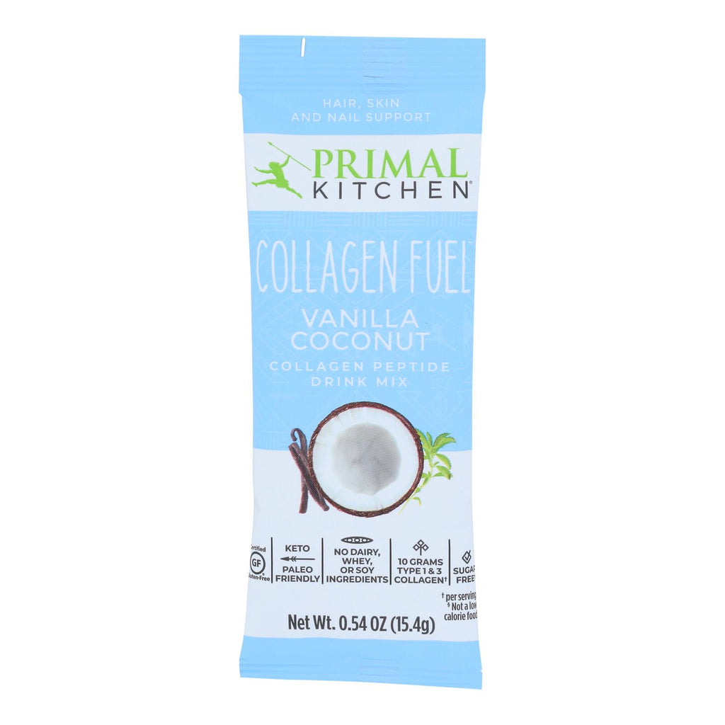 Primal Kitchen Vanilla Coconut Collagen Peptide Drink Mix, Vanilla Coconut - Case Of 12 - .54 Oz - Lakehouse Foods
