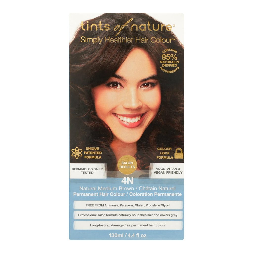 Tints Of Nature 4n Natural Medium Brown Hair Color  - 1 Each - 4.4 Fz - Lakehouse Foods