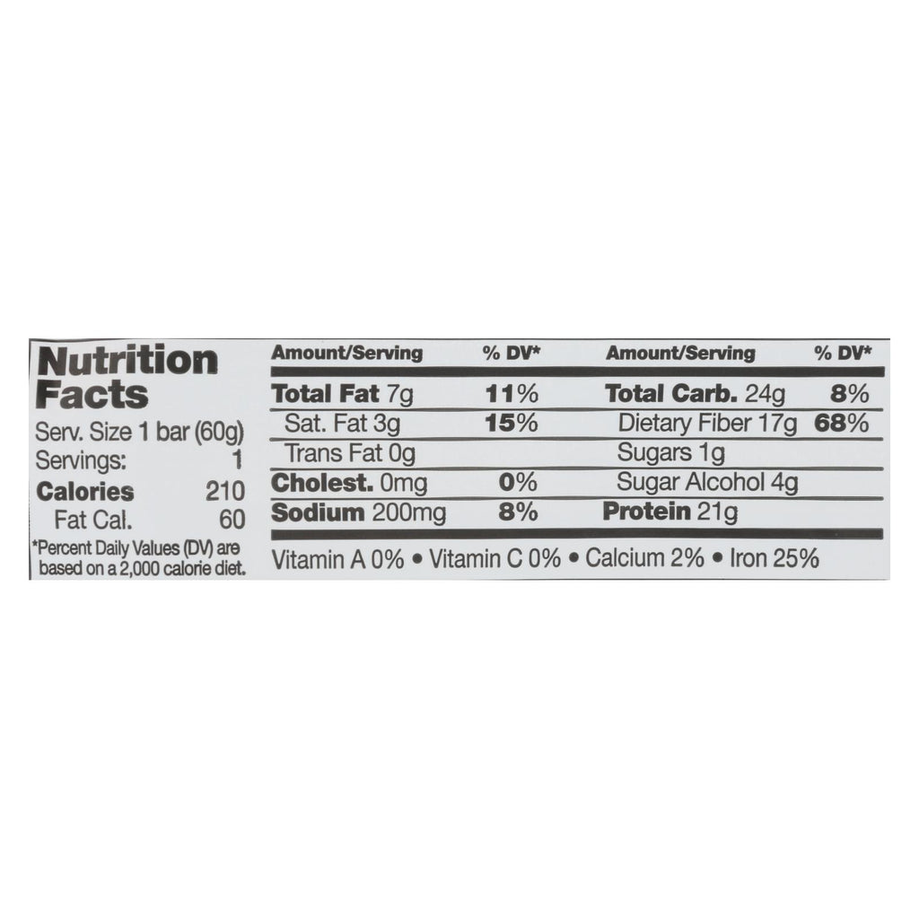 D's Natural No Cow Bar In Chocolate Fudge Brownie  - Case Of 12 - 2.12 Oz - Lakehouse Foods