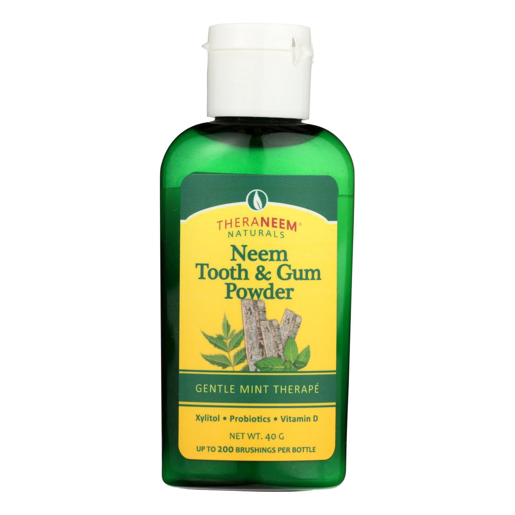 Theraneem Naturals Gentle Mint Therape Neem Tooth & Gum Powder  - 1 Each - 40 Grm - Lakehouse Foods