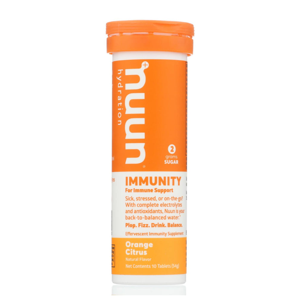 Nuun Hydration - Drink Tab Immun Orange Ctrs - Case Of 8 - 10 Tab - Lakehouse Foods
