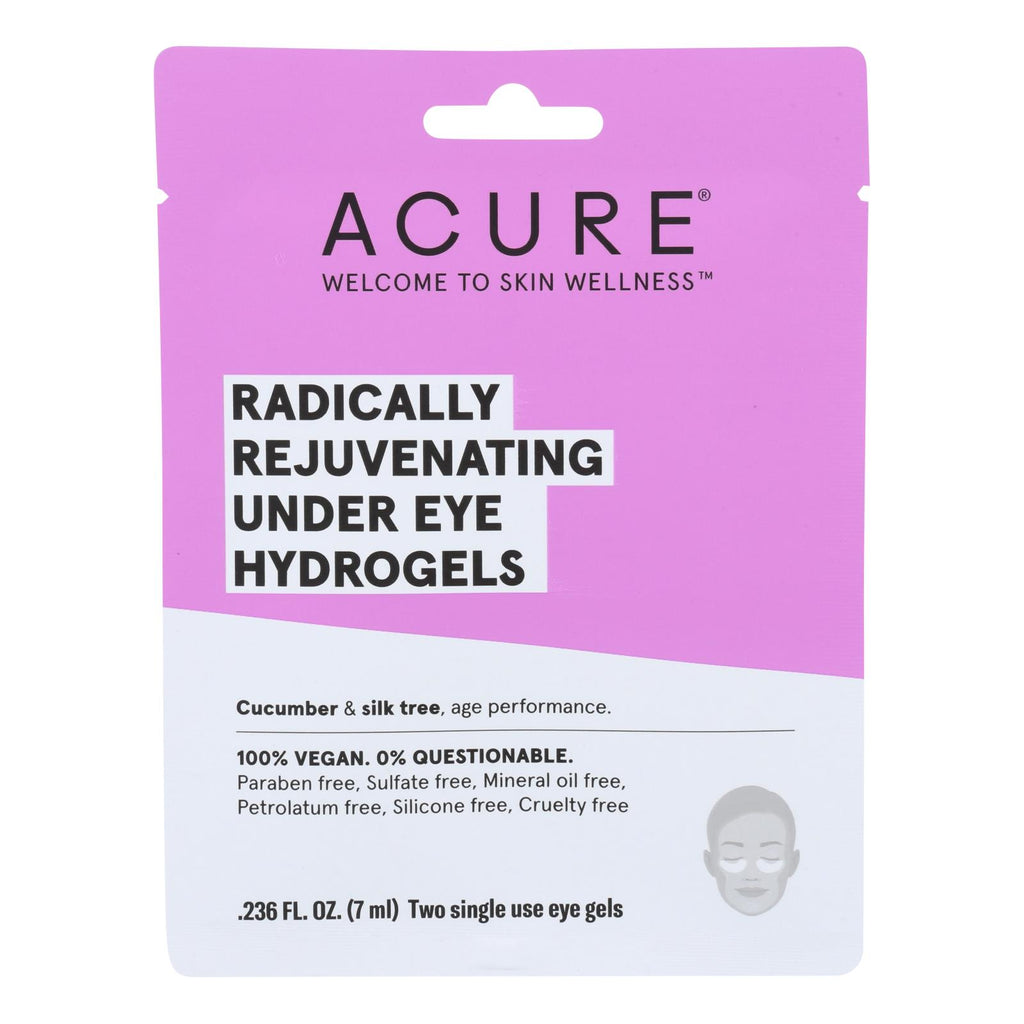 Acure - Under Eye Mask - Radically Rejuvenating Hydrogel - Case Of 12 - 1 Each - Lakehouse Foods