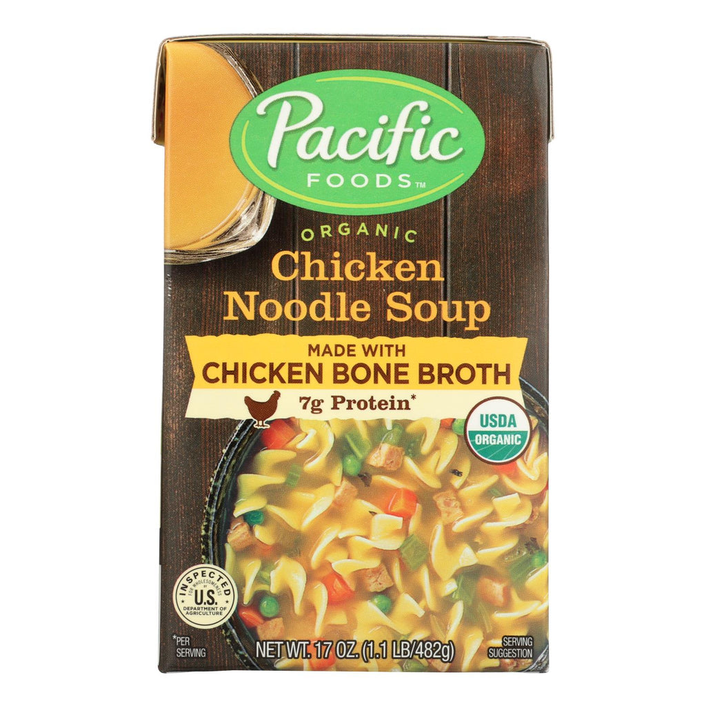 Pacific Natural Foods Chicken Noodle Soup - Case Of 12 - 17 Oz - Lakehouse Foods