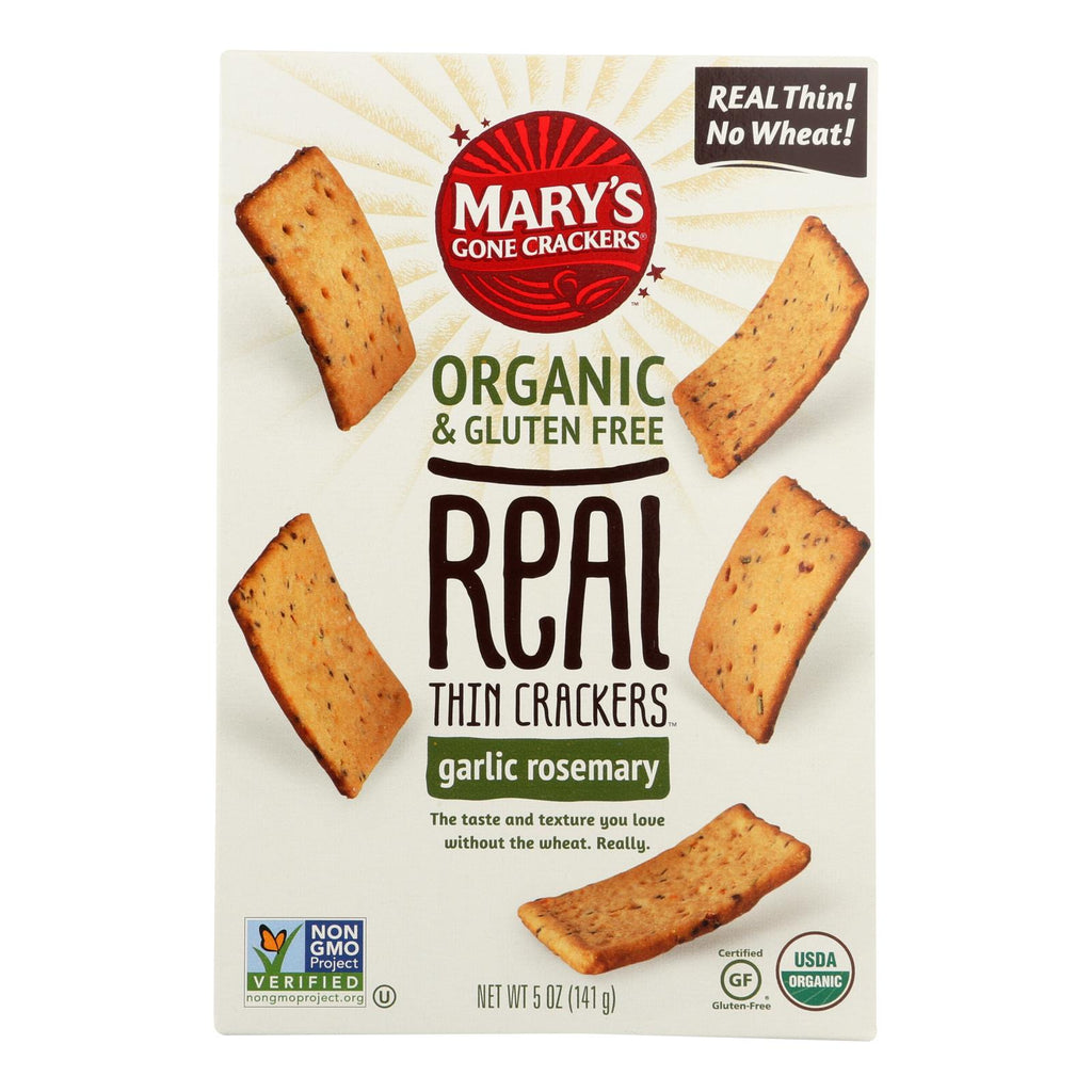 Mary's Gone Crackers Organic & Gluten Free Real Thin Crackers - Case Of 6 - 5 Oz - Lakehouse Foods