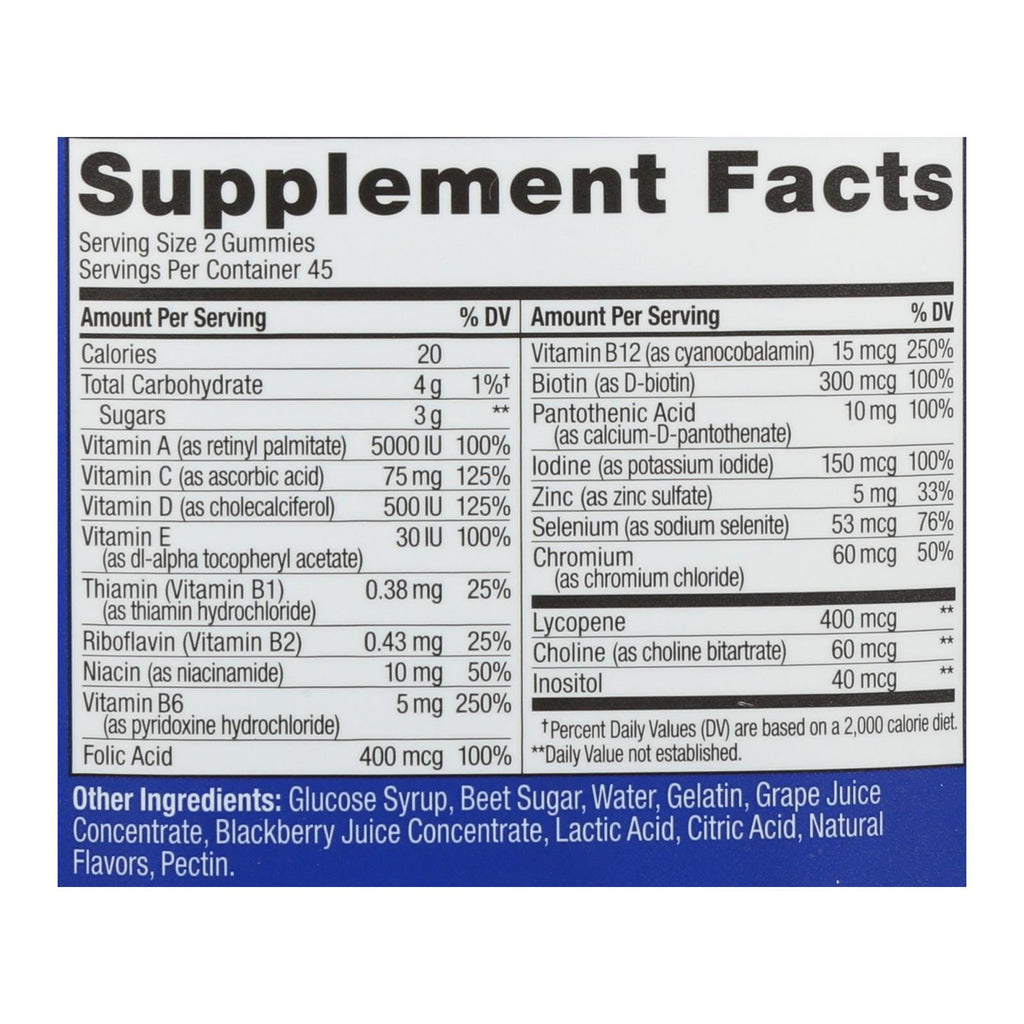 Olly - Vitamins Multi Mens Blkbr - 1 Each - 90 Ct - Lakehouse Foods