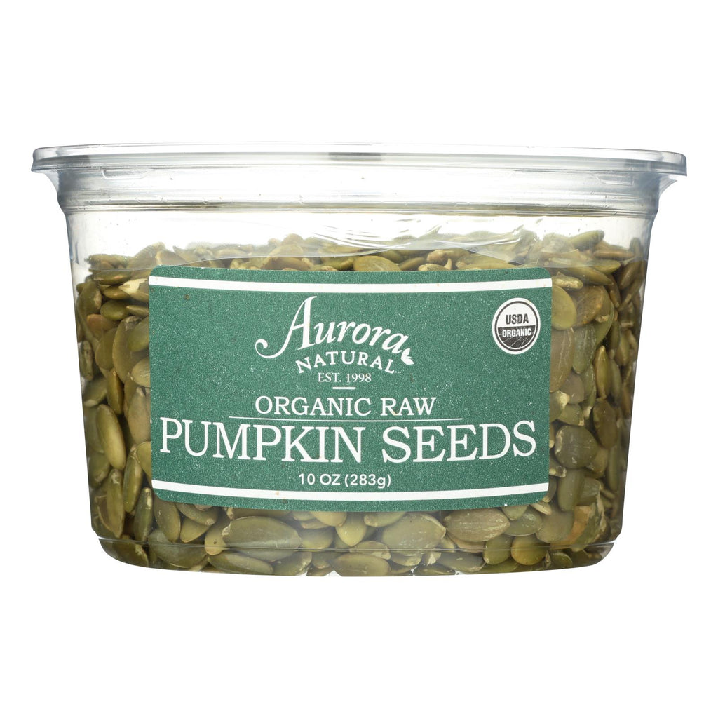 Aurora Natural Products - Organic Raw Pumpkin Seeds - Case Of 12 - 10 Oz. - Lakehouse Foods
