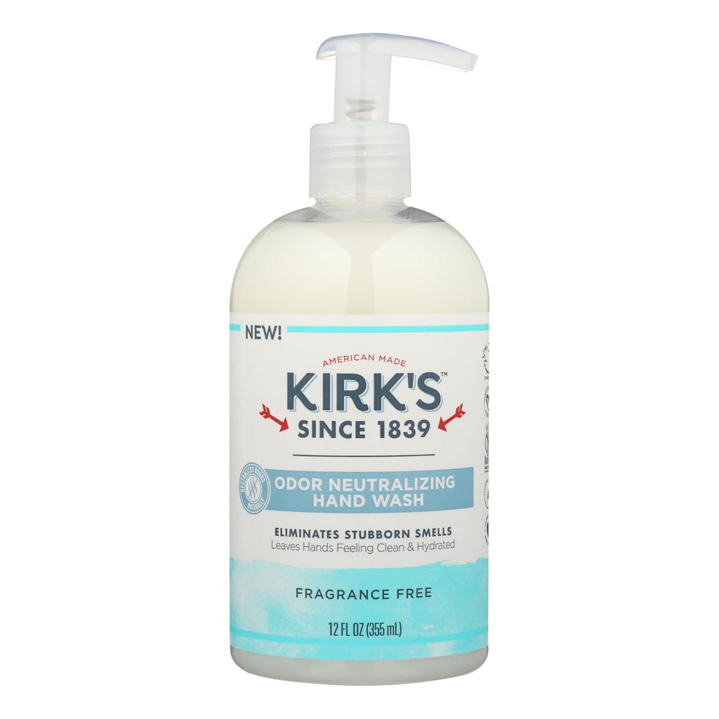 Kirk's Natural - Hand Soap Fragrance Free - 12 Fz - Lakehouse Foods