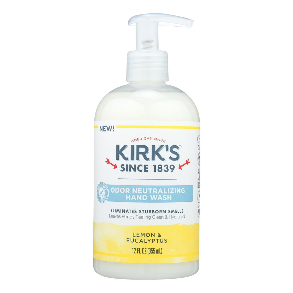 Kirk's Natural - Hand Soap Lemon Eucalyptus - 12 Fz - Lakehouse Foods