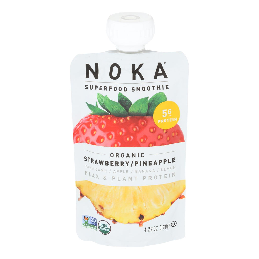 Noka - Smoothie Straw Pineap - Case Of 6 - 4.22 Oz - Lakehouse Foods