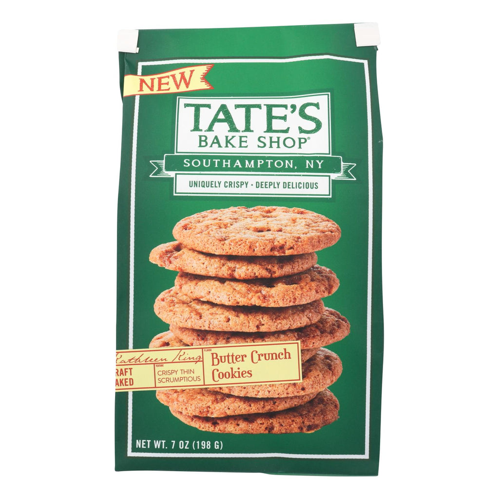 Tate's Bake Shop Butter Crunch Cookies Butter Crunch - Case Of 12 - 7 Oz - Lakehouse Foods