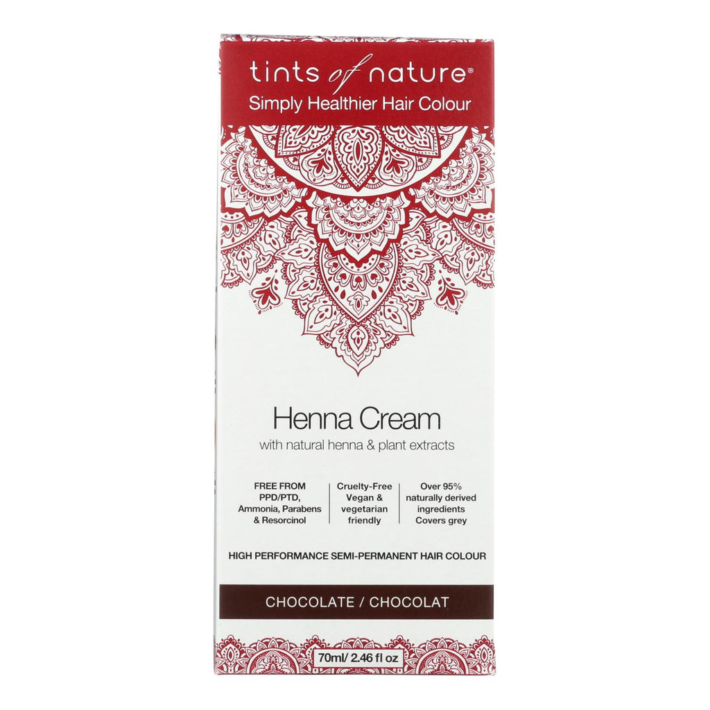Tints Of Nature - Henna Cream Chocolate - 2.46 Fz - Lakehouse Foods