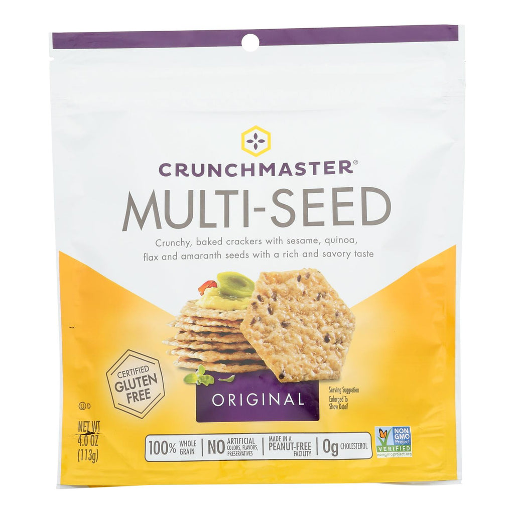 Crunchmaster - Multiseed Crckr Original - Case Of 12 - 4 Oz - Lakehouse Foods