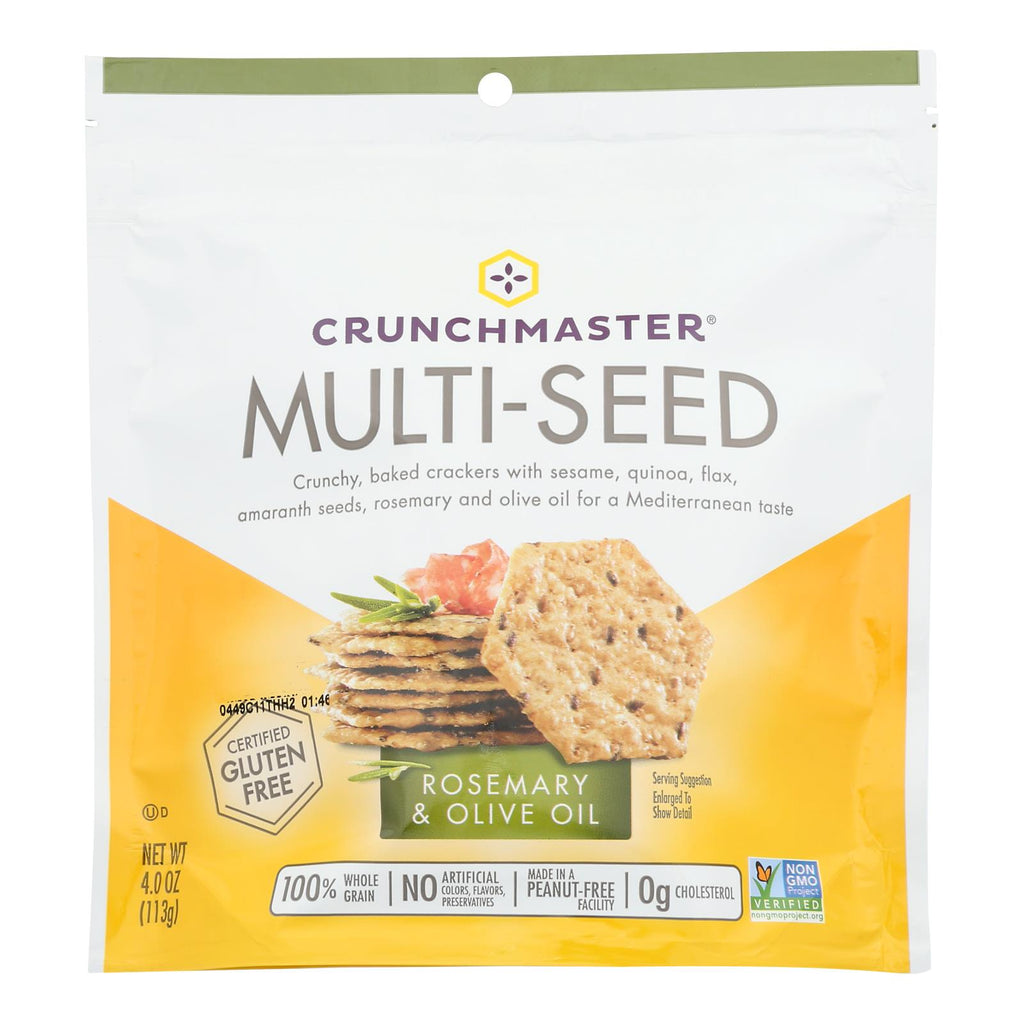 Crunchmaster - Multiseed Crckr Rsmry&olv - Case Of 12 - 4 Oz - Lakehouse Foods