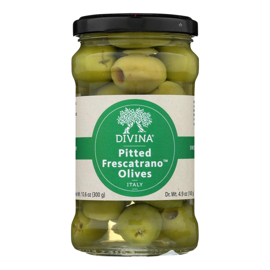 Divina - Olives Pitted Frescatrano - Case Of 6 - 4.9 Oz - Lakehouse Foods