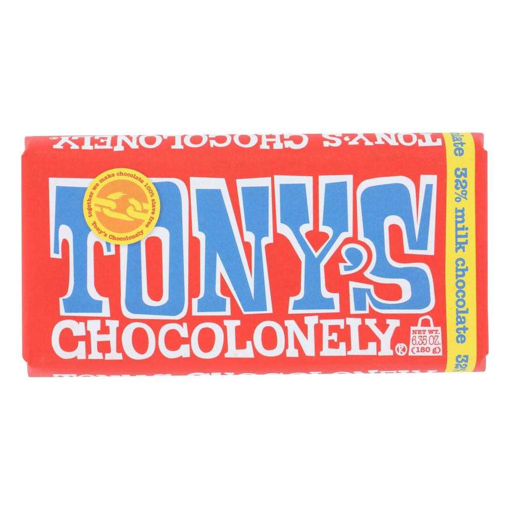 Tony's Chocolonely - Bar Chocolate Milk 32% - Case Of 15 - 6.35 Oz - Lakehouse Foods