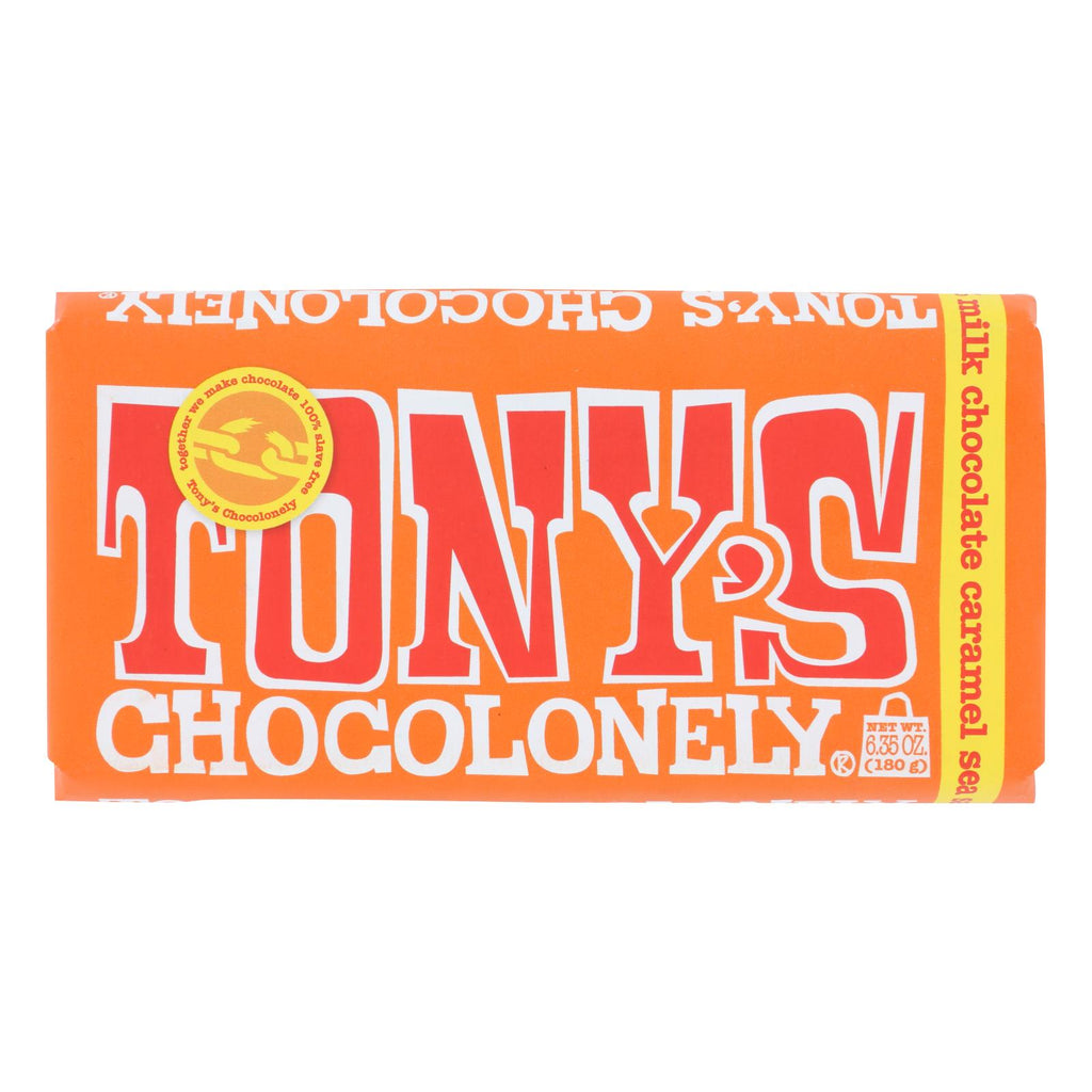 Tony's Chocolonely - Bar Chocolate Milk Caramel Ssl 32% - Case Of 15 - 6.35 Oz - Lakehouse Foods