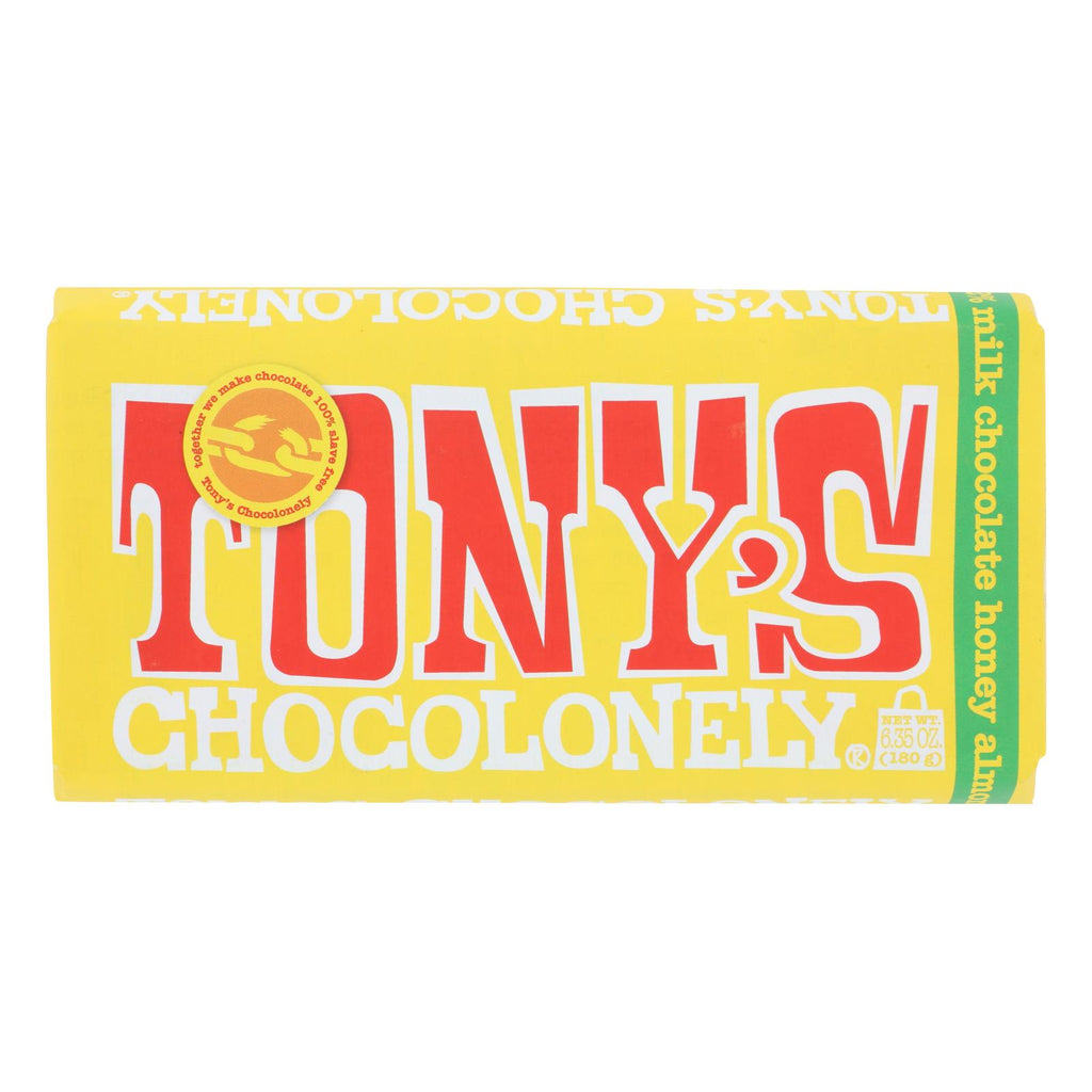 Tony's Chocolonely - Bar Chocolate Hny Almnd Noug - Case Of 15 - 6.35 Oz - Lakehouse Foods