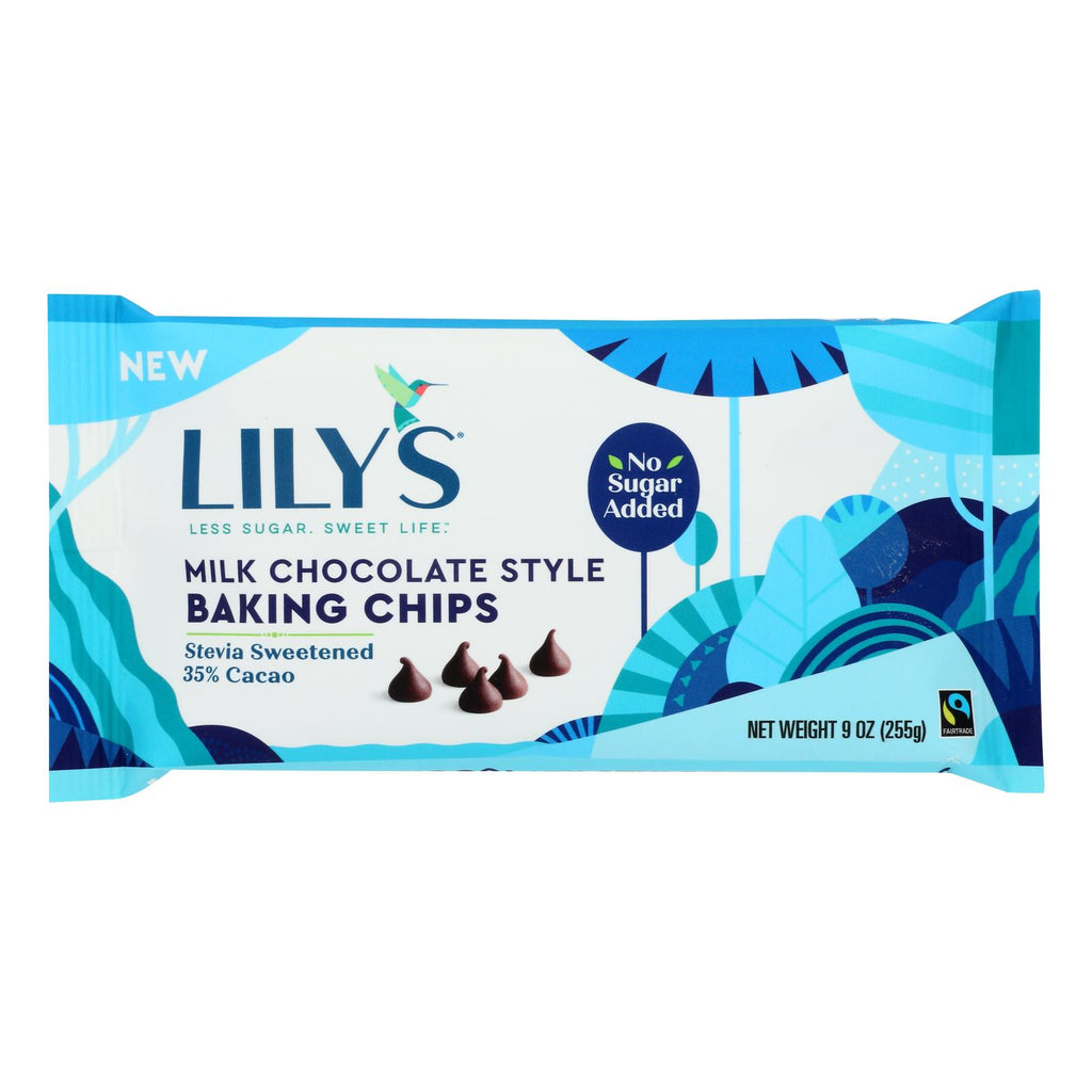Lily's Sweets - Baking Chips Milk Choclat - Case Of 12 - 9 Oz - Lakehouse Foods