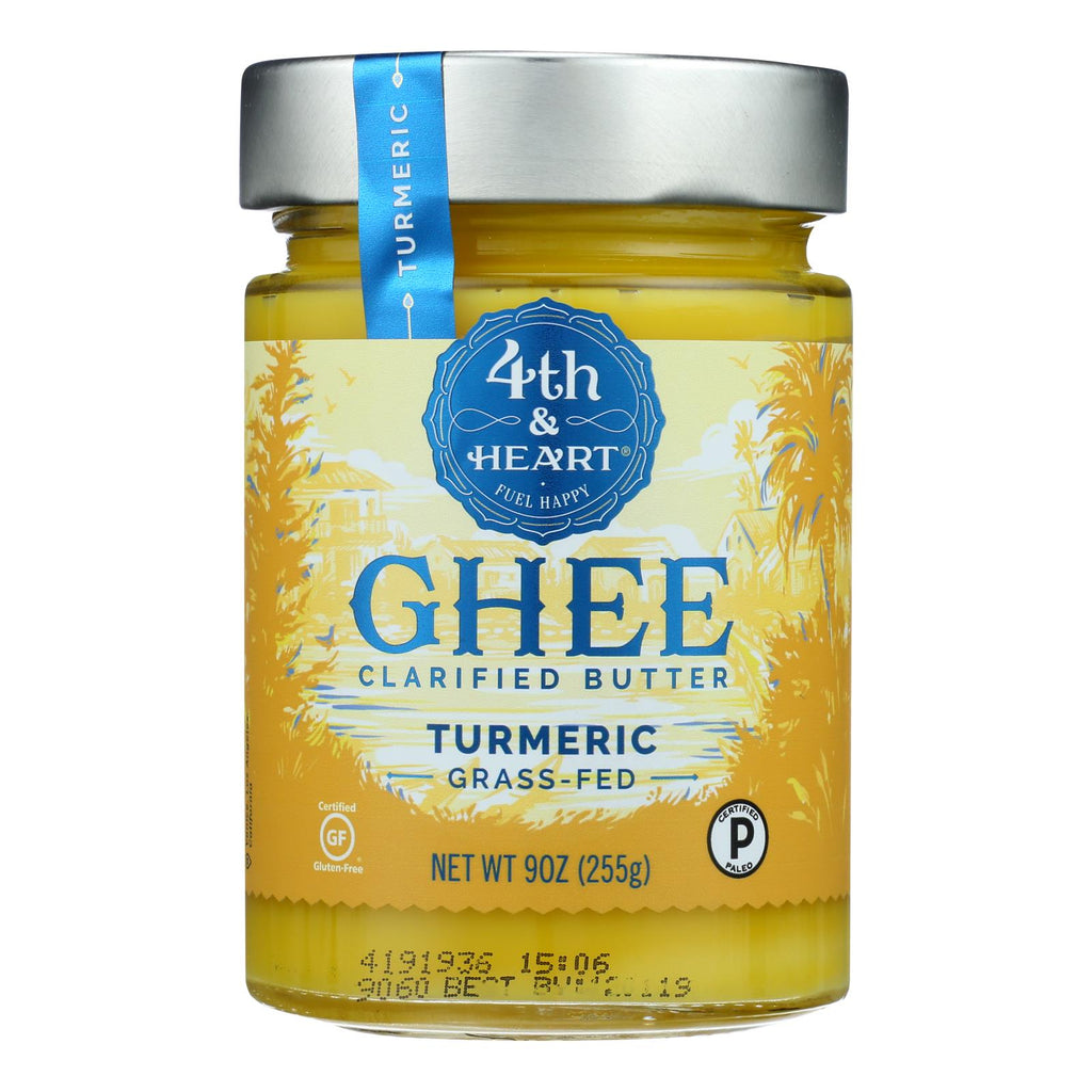 4th & Heart - Ghee - Turmeric Grass Fed - Case Of 6 - 9 Oz. - Lakehouse Foods