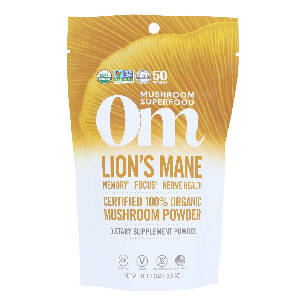 Om Organic Mushroom Powder  - 1 Each - 3.5 Oz - Lakehouse Foods